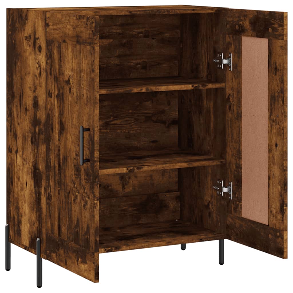Sideboard Smoked Oak 69.5x34x90 cm Engineered Wood