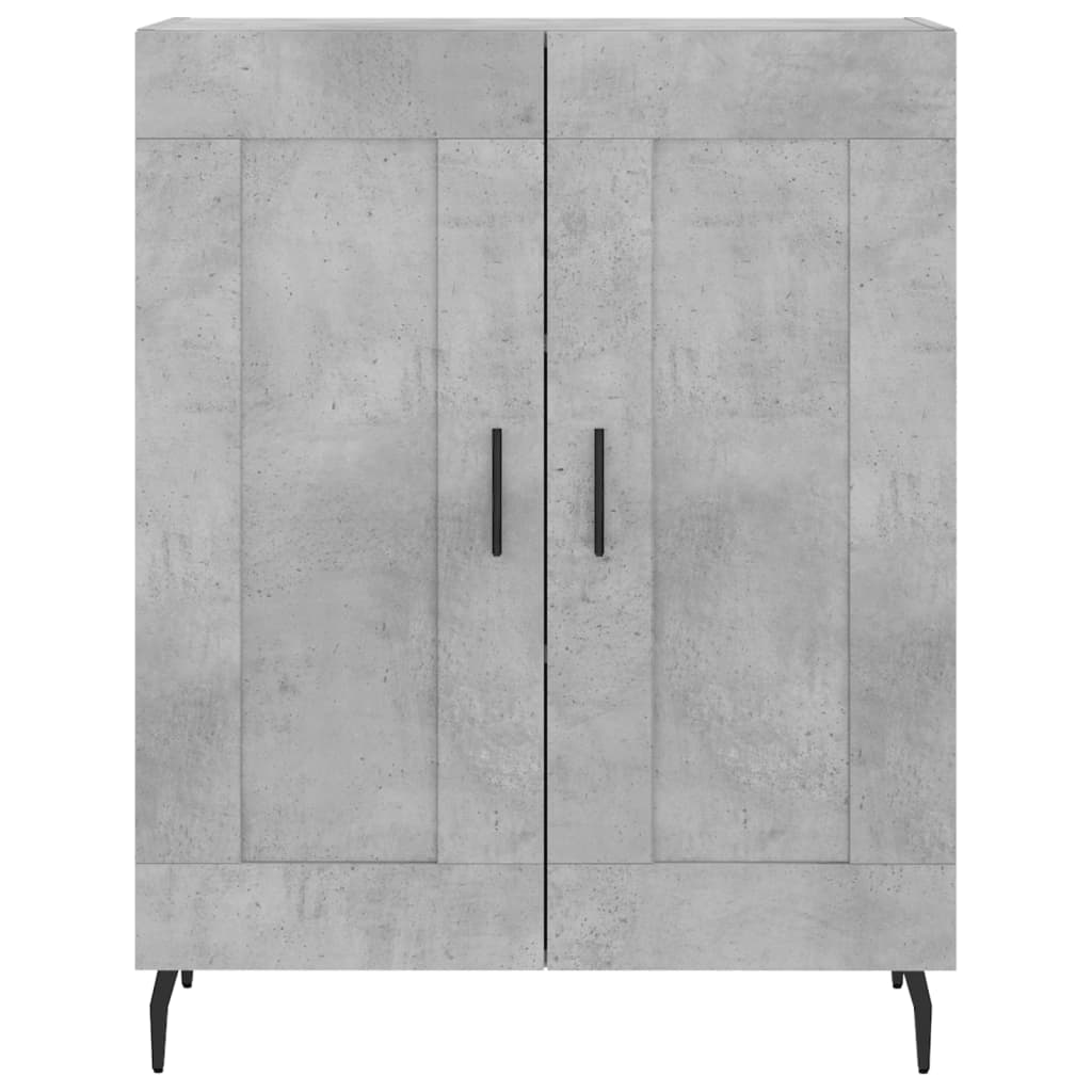 Sideboard Concrete Grey 69.5x34x90 cm Engineered Wood