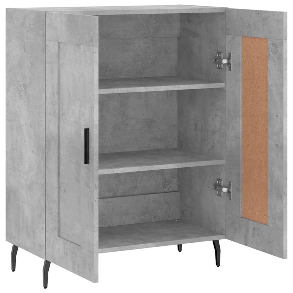 Sideboard Concrete Grey 69.5x34x90 cm Engineered Wood