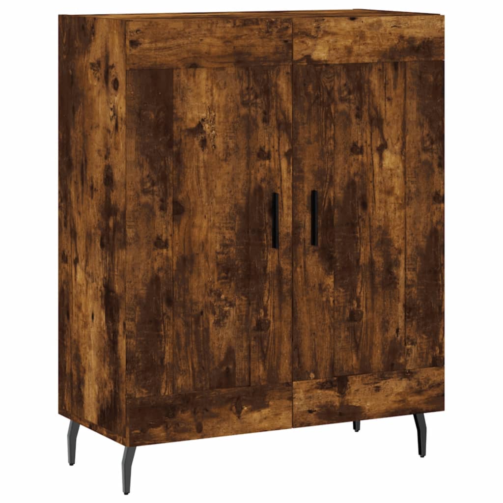 Sideboard Smoked Oak 69.5x34x90 cm Engineered Wood