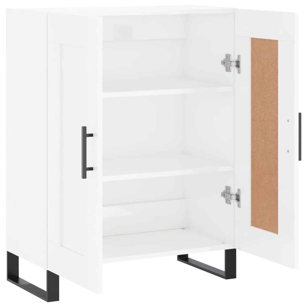 Sideboard High Gloss White 69.5x34x90 cm Engineered Wood