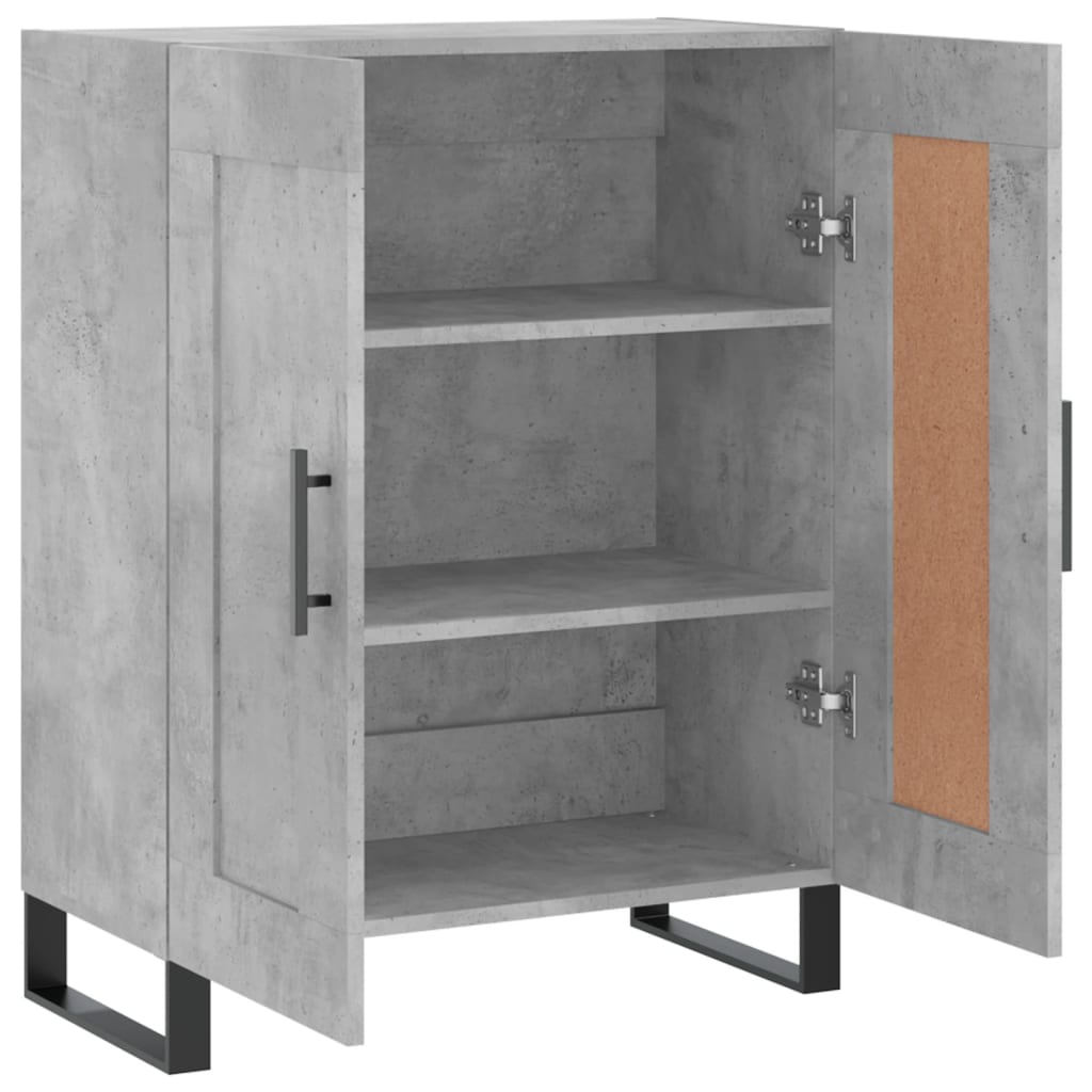 Sideboard Concrete Grey 69.5x34x90 cm Engineered Wood