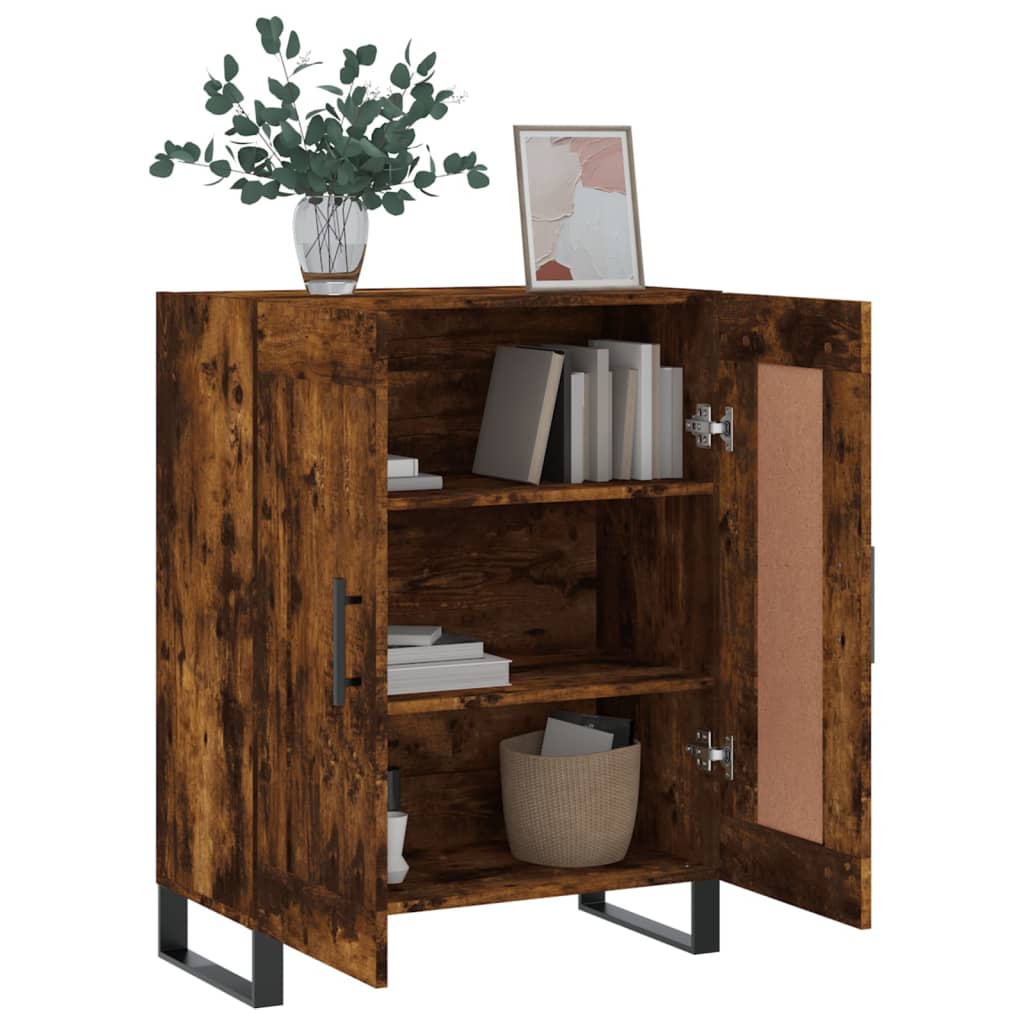 Sideboard Smoked Oak 69,5x34x90 cm Engineered Wood