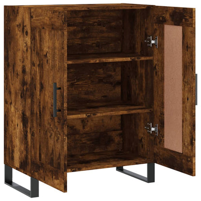Sideboard Smoked Oak 69,5x34x90 cm Engineered Wood