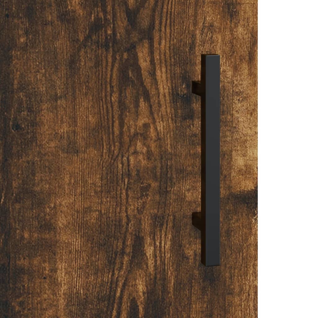 Sideboard Smoked Oak 69,5x34x90 cm Engineered Wood