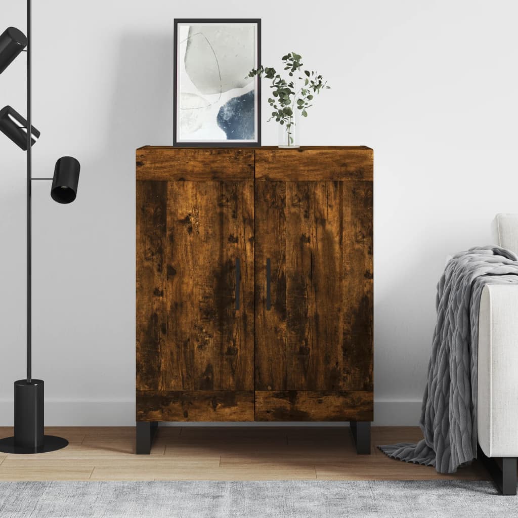 Sideboard Smoked Oak 69,5x34x90 cm Engineered Wood