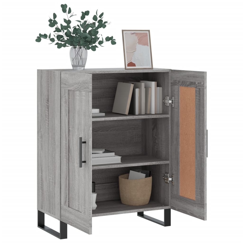 Sideboard Grey Sonoma 69.5x34x90 cm Engineered Wood