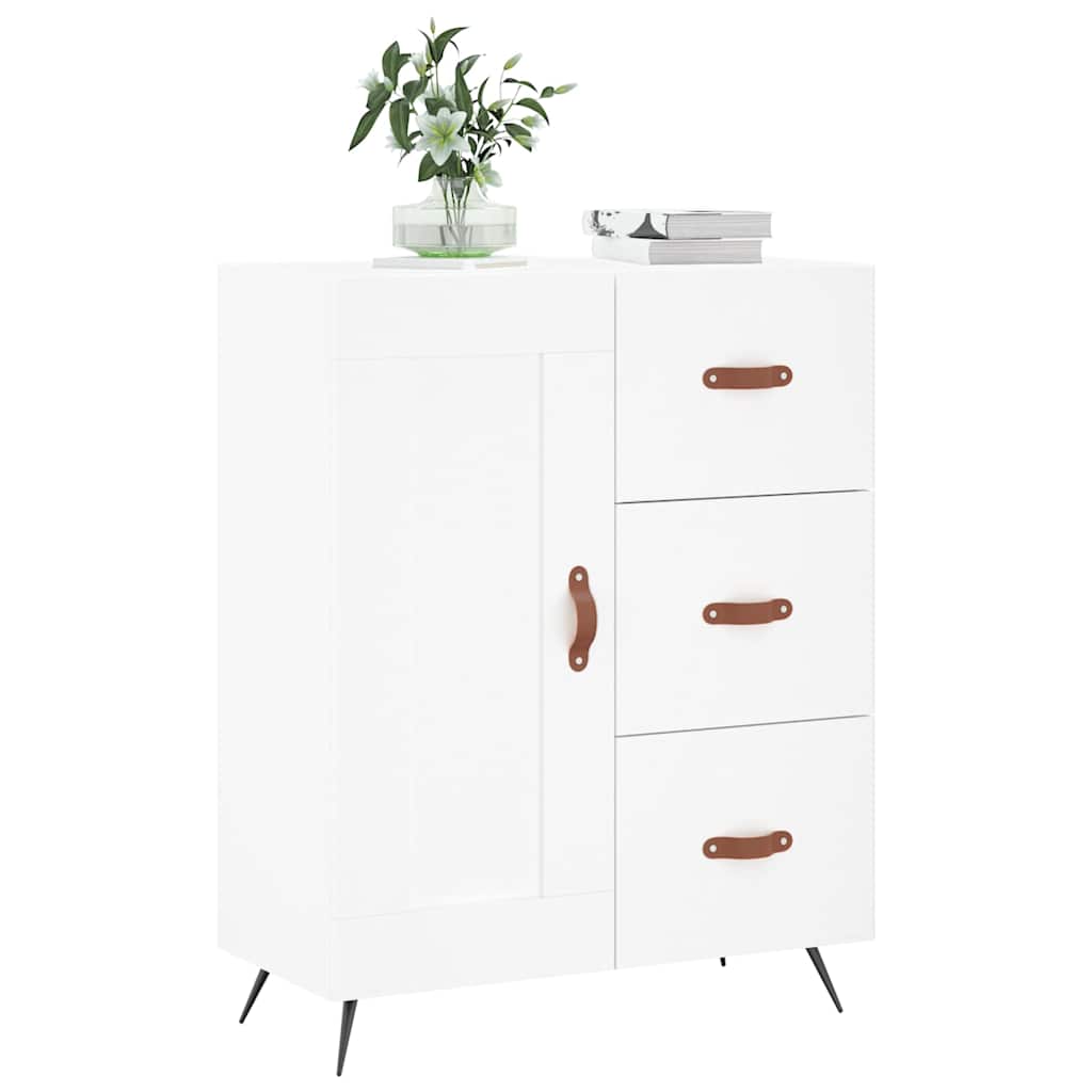 Sideboard White 69.5x34x90 cm Engineered Wood