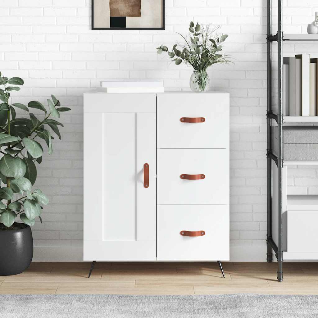Sideboard White 69.5x34x90 cm Engineered Wood