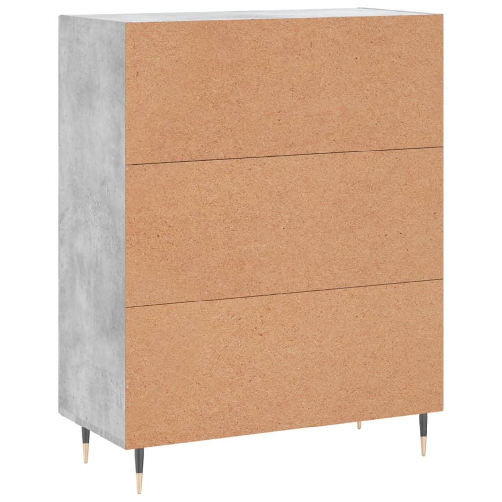 Sideboard Concrete Grey 69.5x34x90 cm Engineered Wood