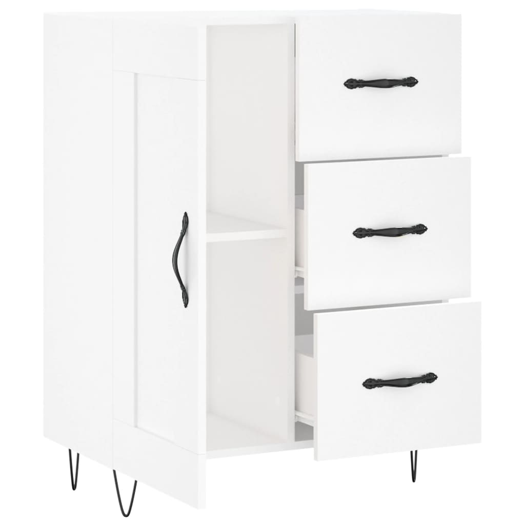 Sideboard White 69.5x34x90 cm Engineered Wood