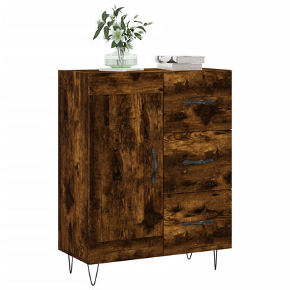 Sideboard Smoked Oak 69,5x34x90 cm Engineered Wood
