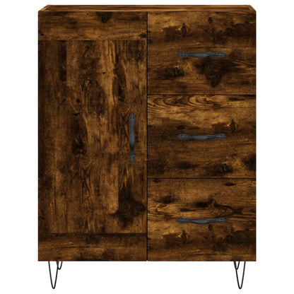 Sideboard Smoked Oak 69,5x34x90 cm Engineered Wood