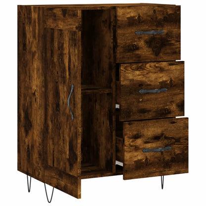Sideboard Smoked Oak 69,5x34x90 cm Engineered Wood