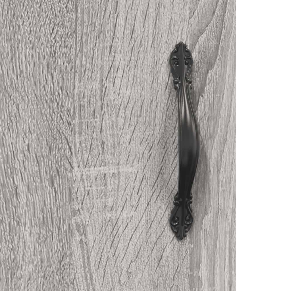 Sideboard Grey Sonoma 69.5x34x90 cm Engineered Wood