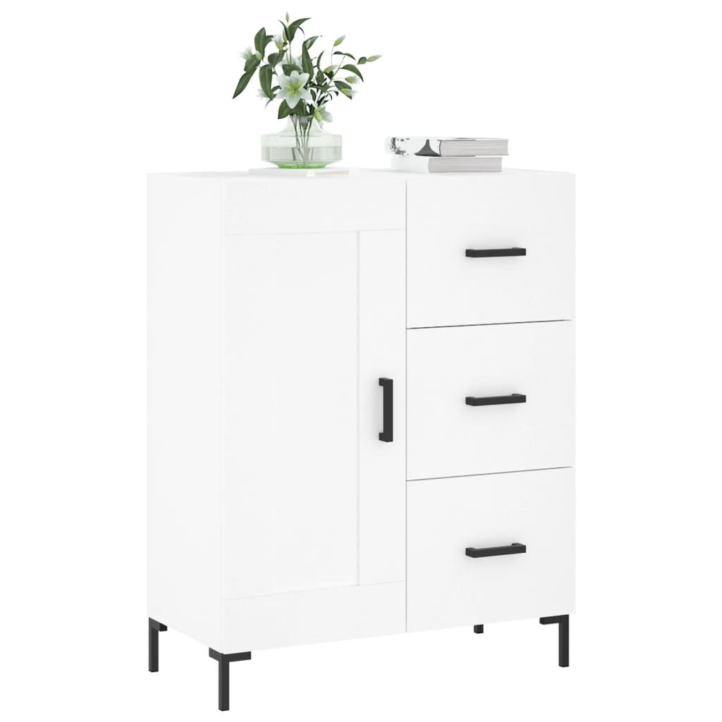Sideboard White 69.5x34x90 cm Engineered Wood