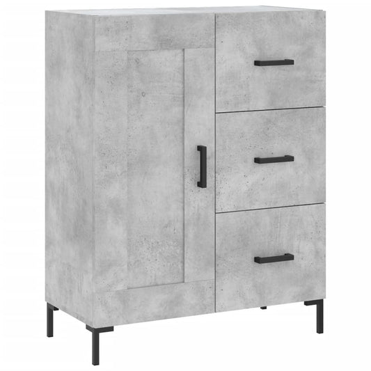 Sideboard Concrete Grey 69.5x34x90 cm Engineered Wood