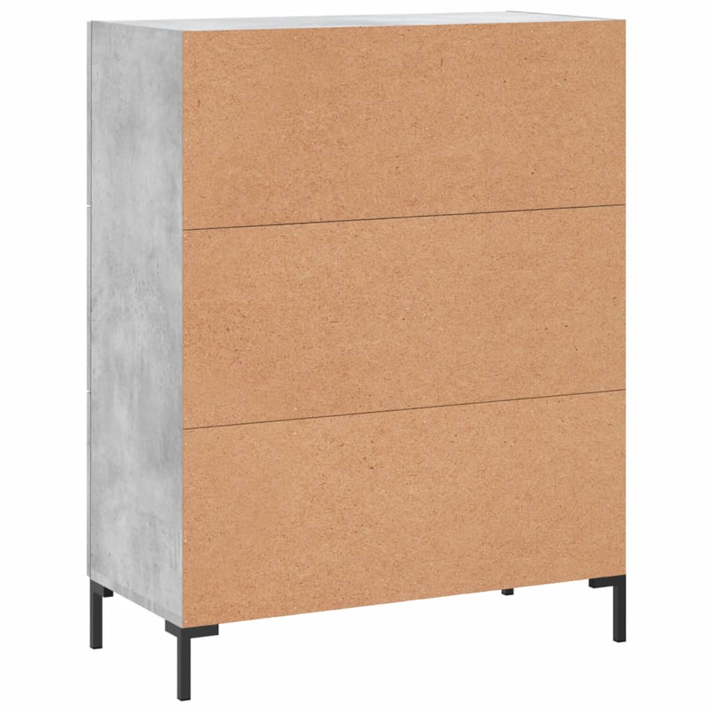 Sideboard Concrete Grey 69.5x34x90 cm Engineered Wood