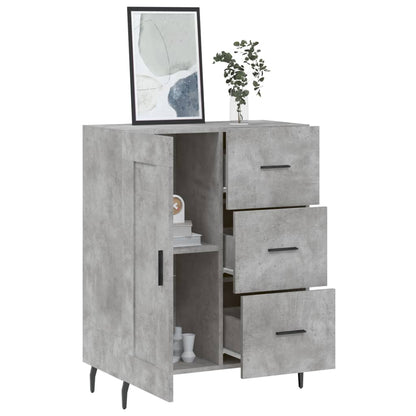 Sideboard Concrete Grey 69.5x34x90 cm Engineered Wood