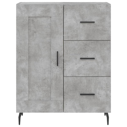 Sideboard Concrete Grey 69.5x34x90 cm Engineered Wood