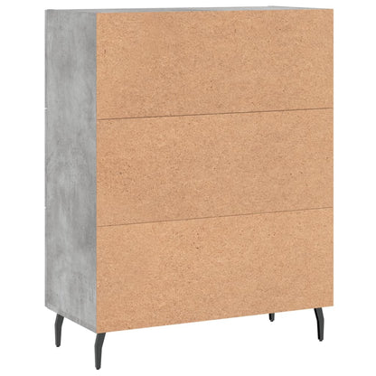 Sideboard Concrete Grey 69.5x34x90 cm Engineered Wood