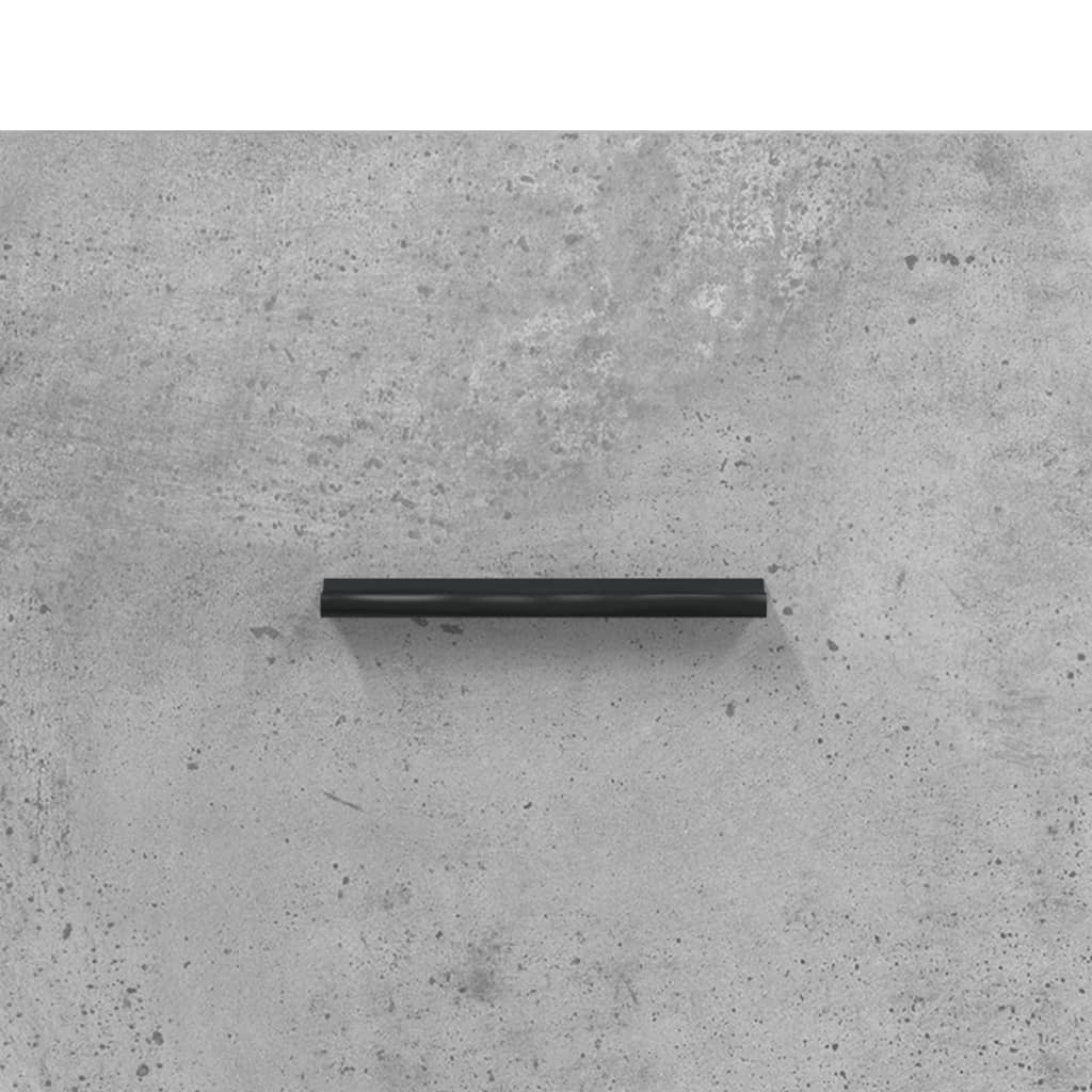 Sideboard Concrete Grey 69.5x34x90 cm Engineered Wood