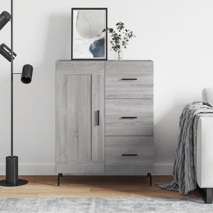 Sideboard Grey Sonoma 69.5x34x90 cm Engineered Wood
