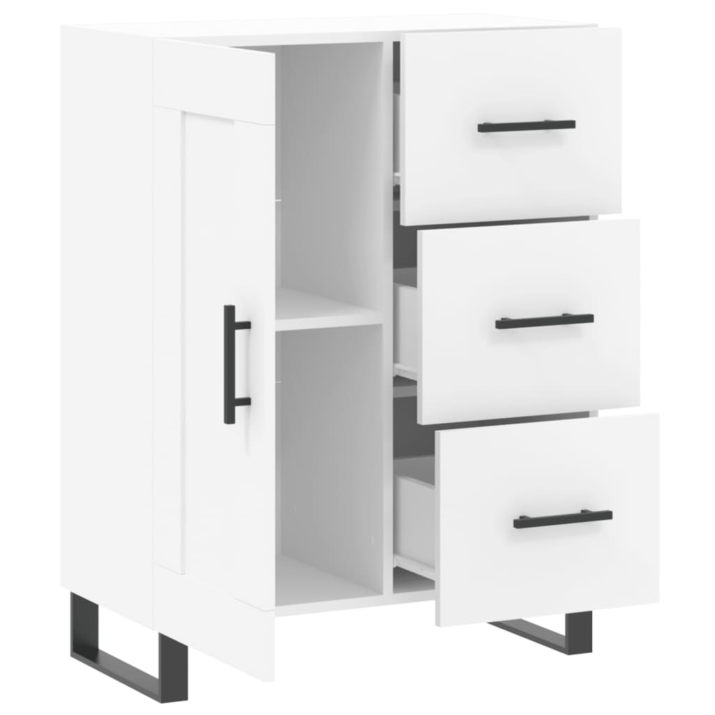 Sideboard White 69.5x34x90 cm Engineered Wood
