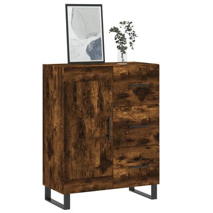 Sideboard Smoked Oak 69.5x34x90 cm Engineered Wood