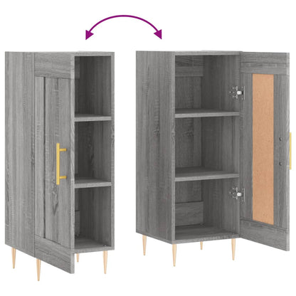 Sideboard Grey Sonoma 34.5x34x90 cm Engineered Wood