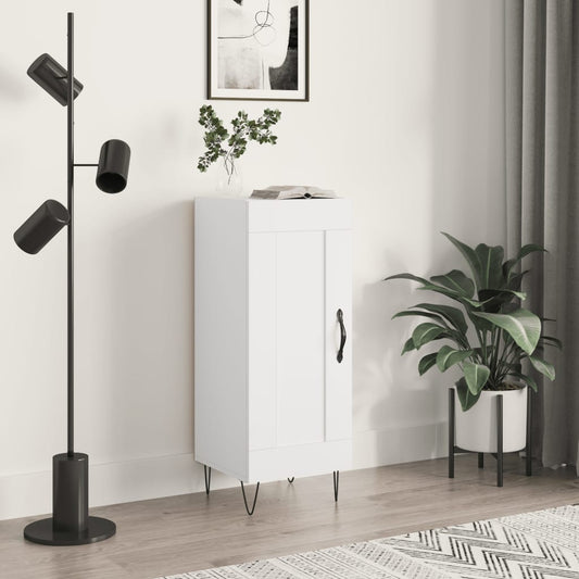 Sideboard White 34.5x34x90 cm Engineered Wood