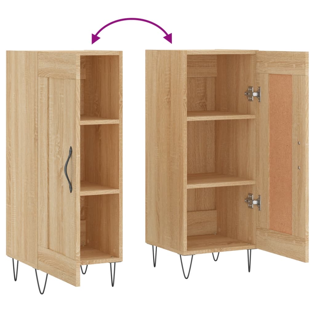 Sideboard Sonoma Oak 34.5x34x90 cm Engineered Wood