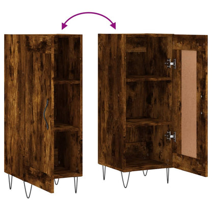 Sideboard Smoked Oak 34.5x34x90 cm Engineered Wood