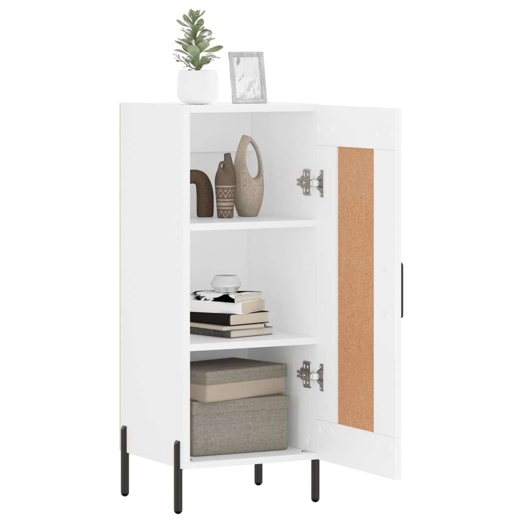 Sideboard White 34.5x34x90 cm Engineered Wood