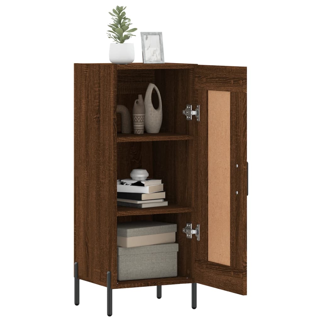 Sideboard Brown Oak 34.5x34x90 cm Engineered Wood