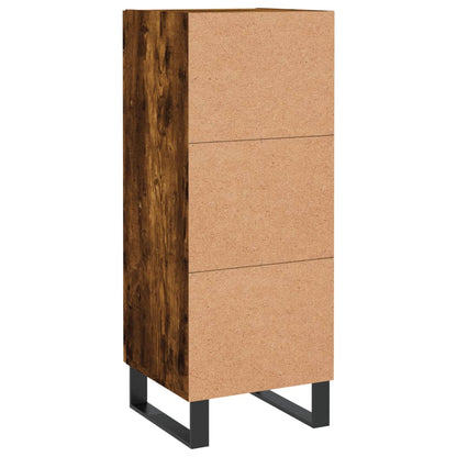 Sideboard Smoked Oak 34.5x34x90 cm Engineered Wood