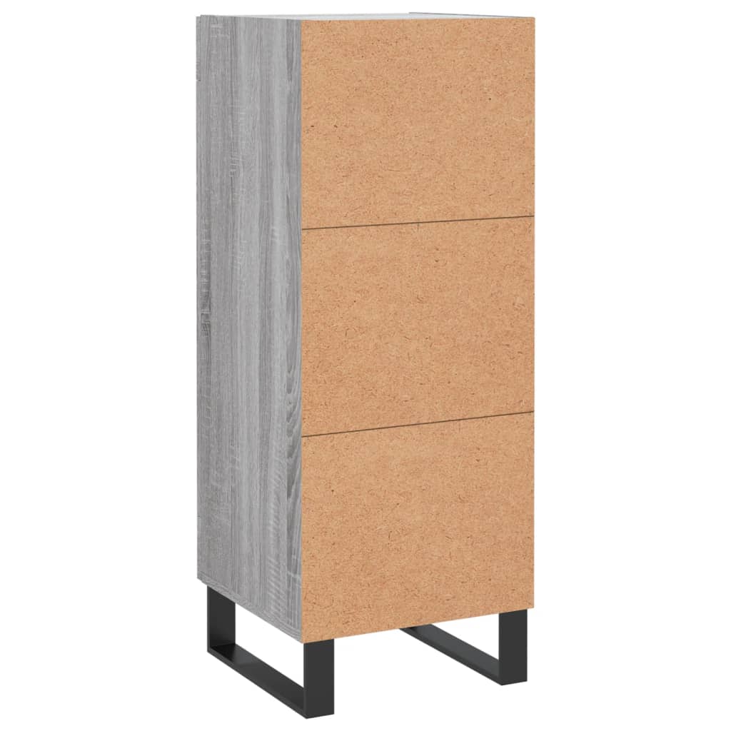Sideboard Grey Sonoma 34.5x34x90 cm Engineered Wood