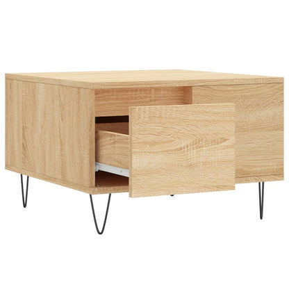 Coffee Table Sonoma Oak 55x55x36.5 cm Engineered Wood