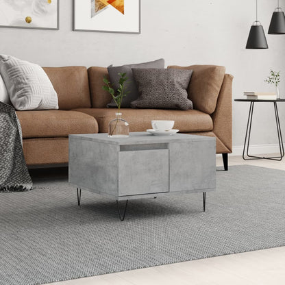 Coffee Table Concrete Grey 55x55x36.5 cm Engineered Wood