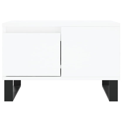 Coffee Table White 55x55x36.5 cm Engineered Wood