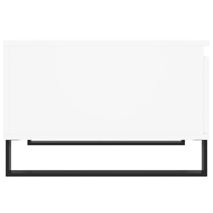 Coffee Table White 55x55x36.5 cm Engineered Wood