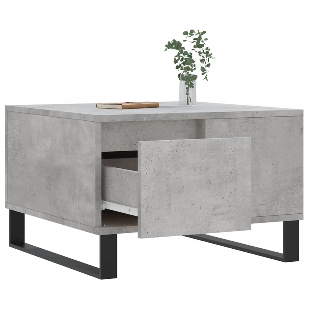 Coffee Table Concrete Grey 55x55x36.5 cm Engineered Wood