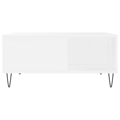 Coffee Table White 80x80x36.5 cm Engineered Wood