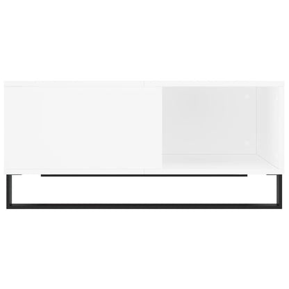 Coffee Table White 80x80x36.5 cm Engineered Wood