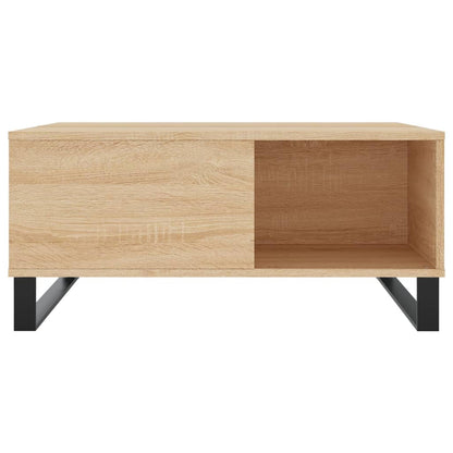 Coffee Table Sonoma Oak 80x80x36.5 cm Engineered Wood