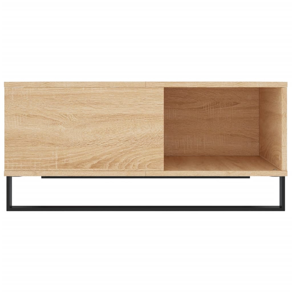 Coffee Table Sonoma Oak 80x80x36.5 cm Engineered Wood