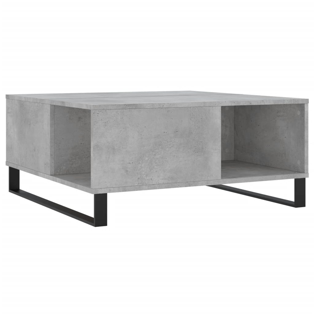 Coffee Table Concrete Grey 80x80x36.5 cm Engineered Wood