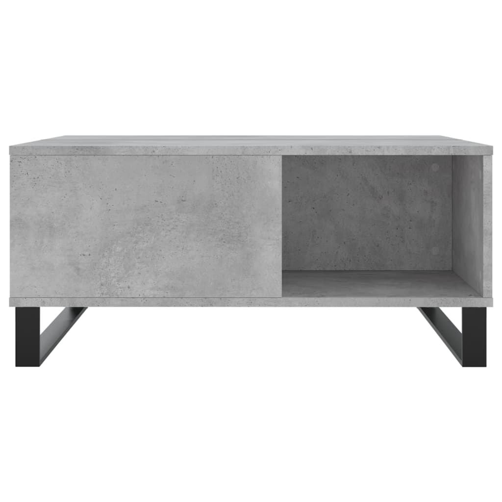Coffee Table Concrete Grey 80x80x36.5 cm Engineered Wood