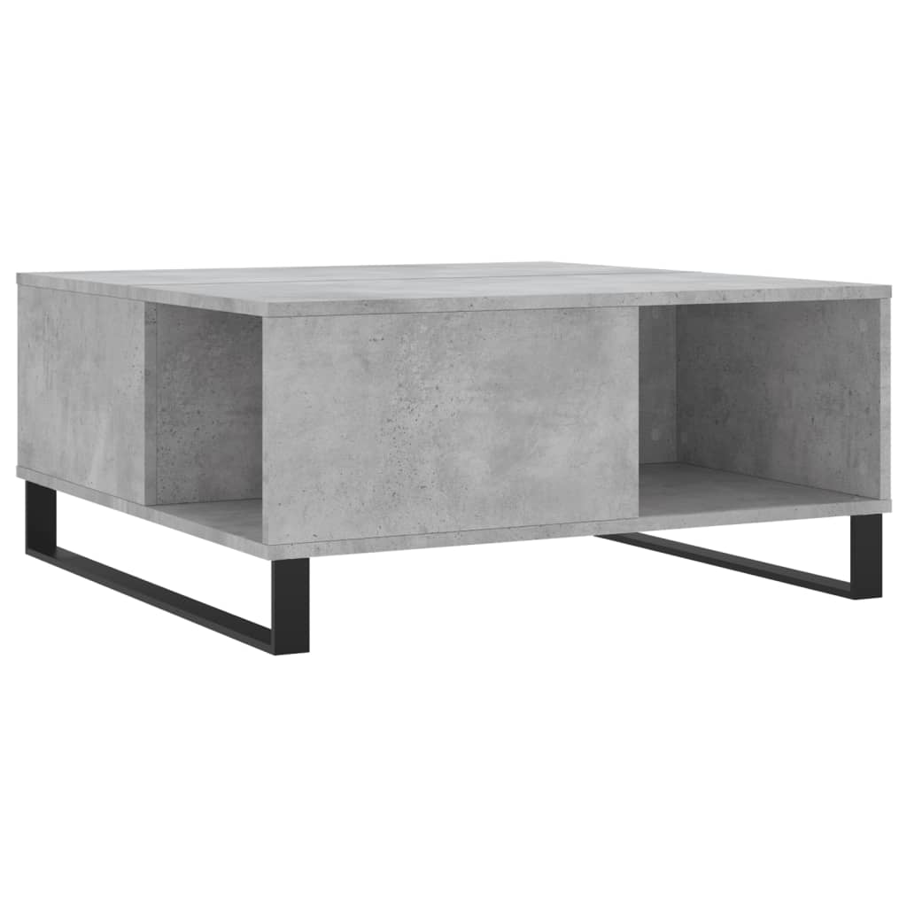 Coffee Table Concrete Grey 80x80x36.5 cm Engineered Wood
