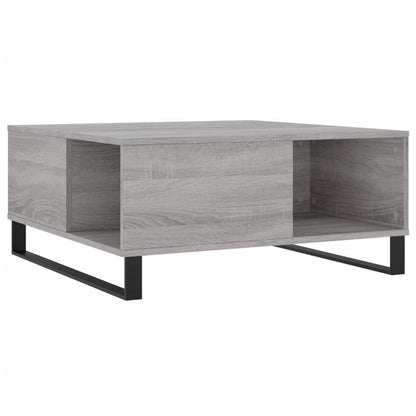 Coffee Table Grey Sonoma 80x80x36.5 cm Engineered Wood